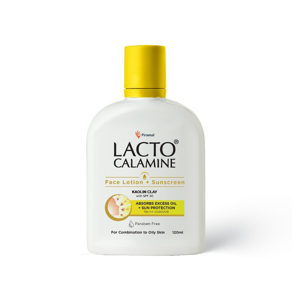 Lacto Calamine Sunscreen Lotion with SPF 30 | 120ml |UVA + UVB PA+++ | Kaolin Clay & Zinc Oxide | Daily Face Moisturizer For Oily Skin