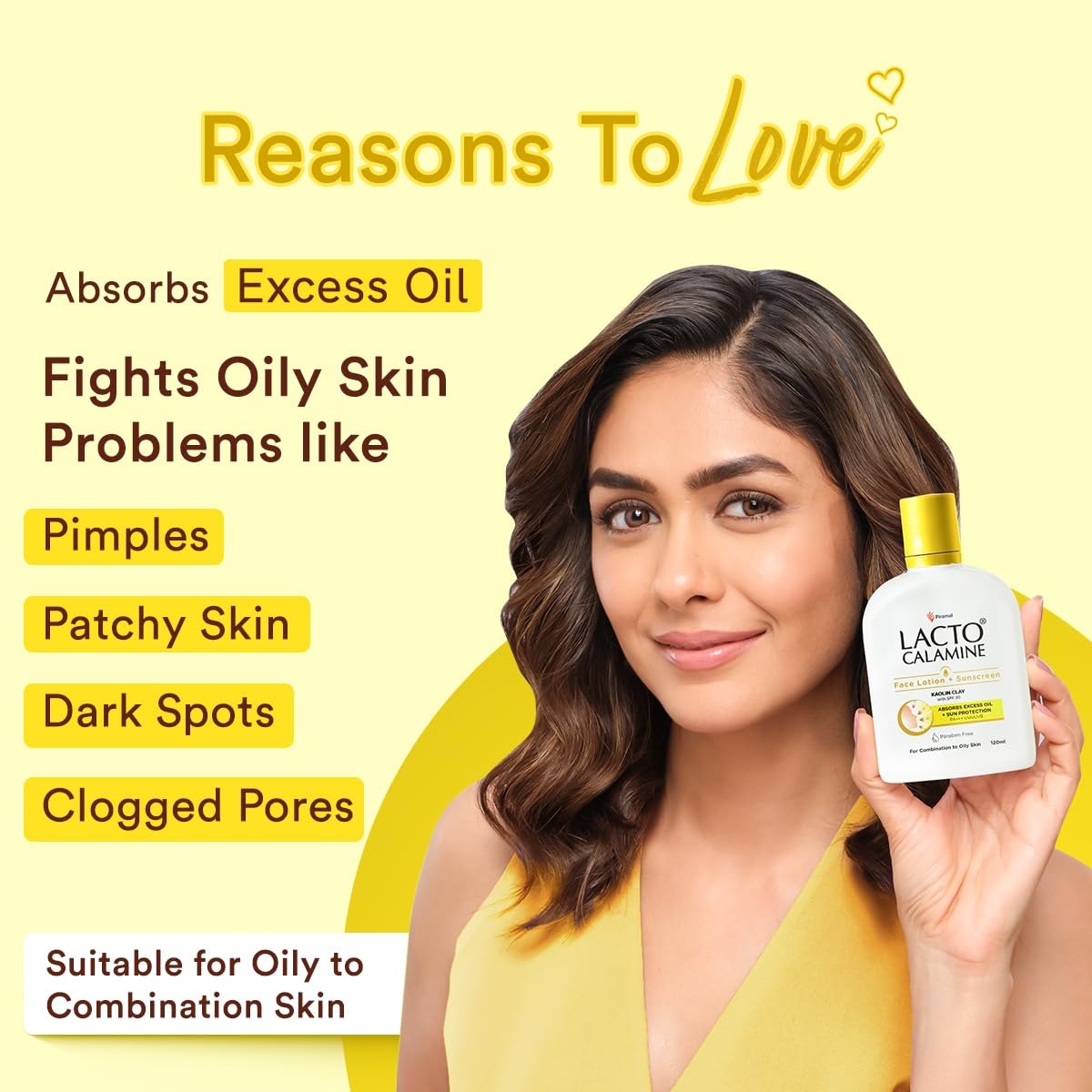 Lacto Calamine Sunscreen Lotion with SPF 30 | 120ml |UVA + UVB PA+++ | Kaolin Clay & Zinc Oxide | Daily Face Moisturizer For Oily Skin