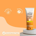 Lacto Calamine Vitamin C Face Wash | Pack of 1 x 100ml | Aloe Vera & Niacinamide Face Wash for Glowing Skin | Facewash that Exfoliates Skin & Reduces