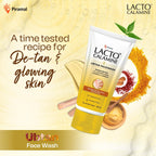 Lacto Calamine Ubtan Face Wash for Glowing Skin | Natural Face Wash with Sandalwood, Saffron, Neem, Almond & Turmeric | Exfoliating Facewash reduces Tan