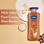 Vaseline Cocoa Glow Serum In Lotion, 400 ml | 100% Pure Cocoa & Shea Butter for Glowing & Soft Skin
