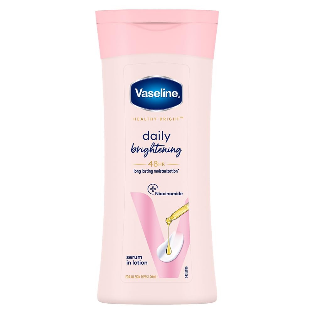 Vaseline Daily Brightening Body Lotion For Healthy & Glowing Skin with Niacinamide 90ml