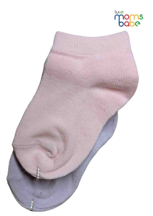 Baby Socks  - Pack of 2  for Baby boys (12-24 Months ),light purple and pink.baby socks, purple pink baby socks, soft infant socks, stretchable toddler socks