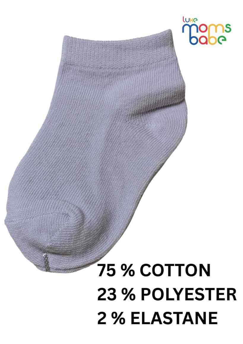 Baby Socks  - Pack of 2  for Baby boys ( 12-24 Months )-Blue and Purple,cotton baby socks, blue purple baby socks, soft infant socks, stretchable baby socks