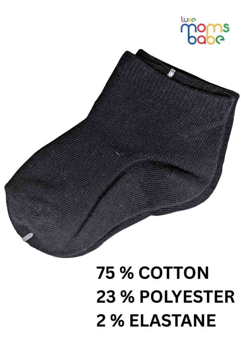 Baby Socks  - Pack of 2  for Baby boys ( 12-24 Months )- Grey and dark Blue,cotton baby socks, kids socks pack of 2, soft toddler socks, stretchable infant sock