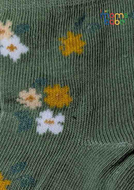 Baby Socks  - Pack of 2  for Baby boys ( 12-24 Months )-Pink&Green,cotton baby socks, kids socks pack of 2, soft toddler socks, stretchable infant socks