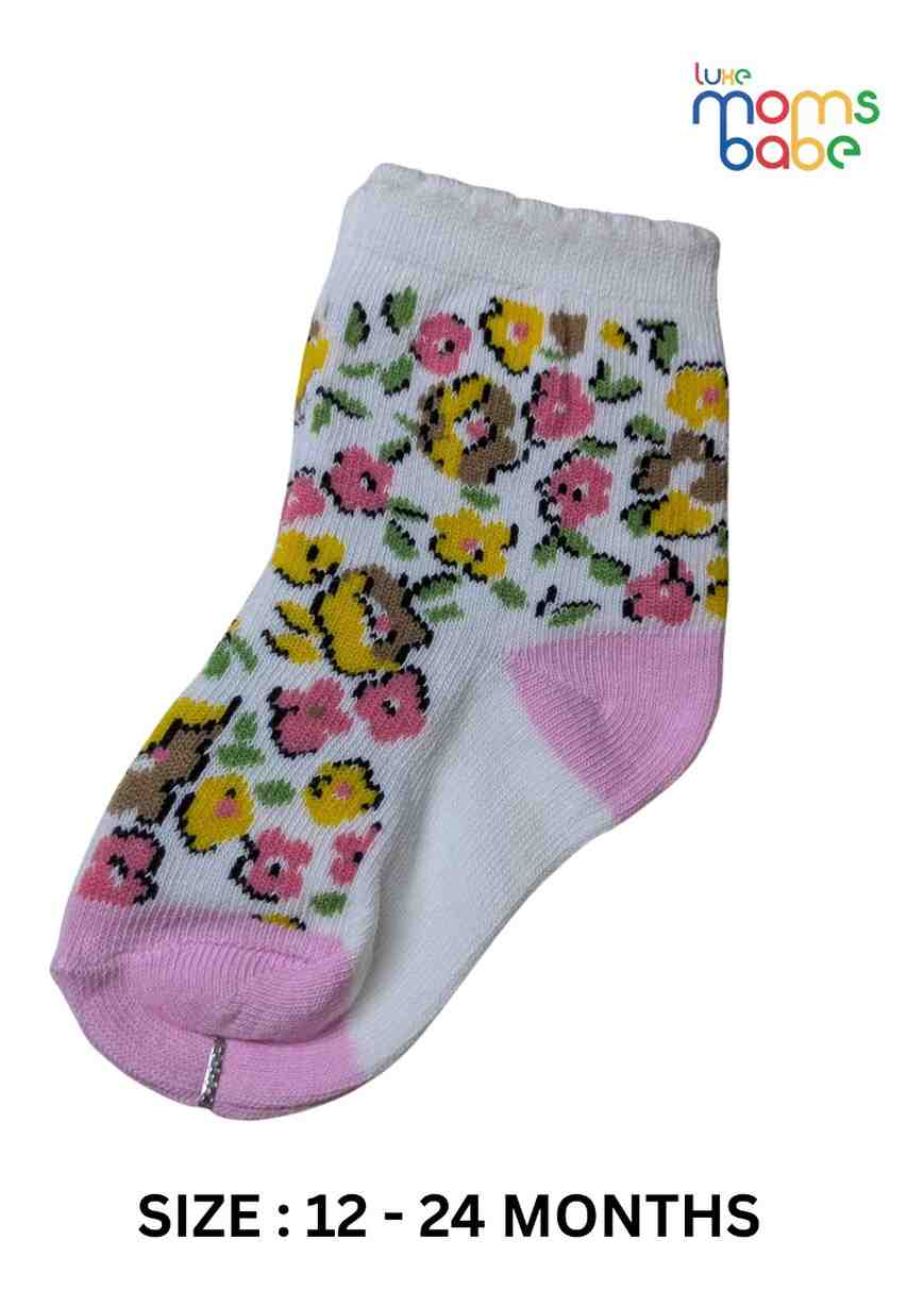 Baby Socks  - Pack of 2  for Baby boys ( 12-24 Months )-Multi colour,cotton baby socks, kids socks pack of 2, soft toddler socks, stretchable infant socks