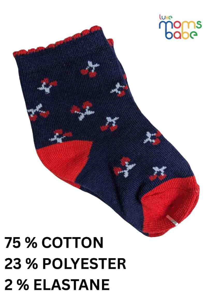 Baby Socks  - Pack of 2  for Baby boys ( 12-24 Months )-Multi colour,cotton baby socks, kids socks pack of 2, soft toddler socks, stretchable infant socks