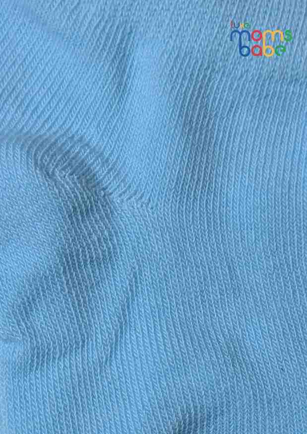 Baby Socks  - Pack of 2  for Baby boys ( 12-24 Months )-Light blue&White,cotton baby socks, kids socks pack of 2, soft toddler socks, stretchable infant socks