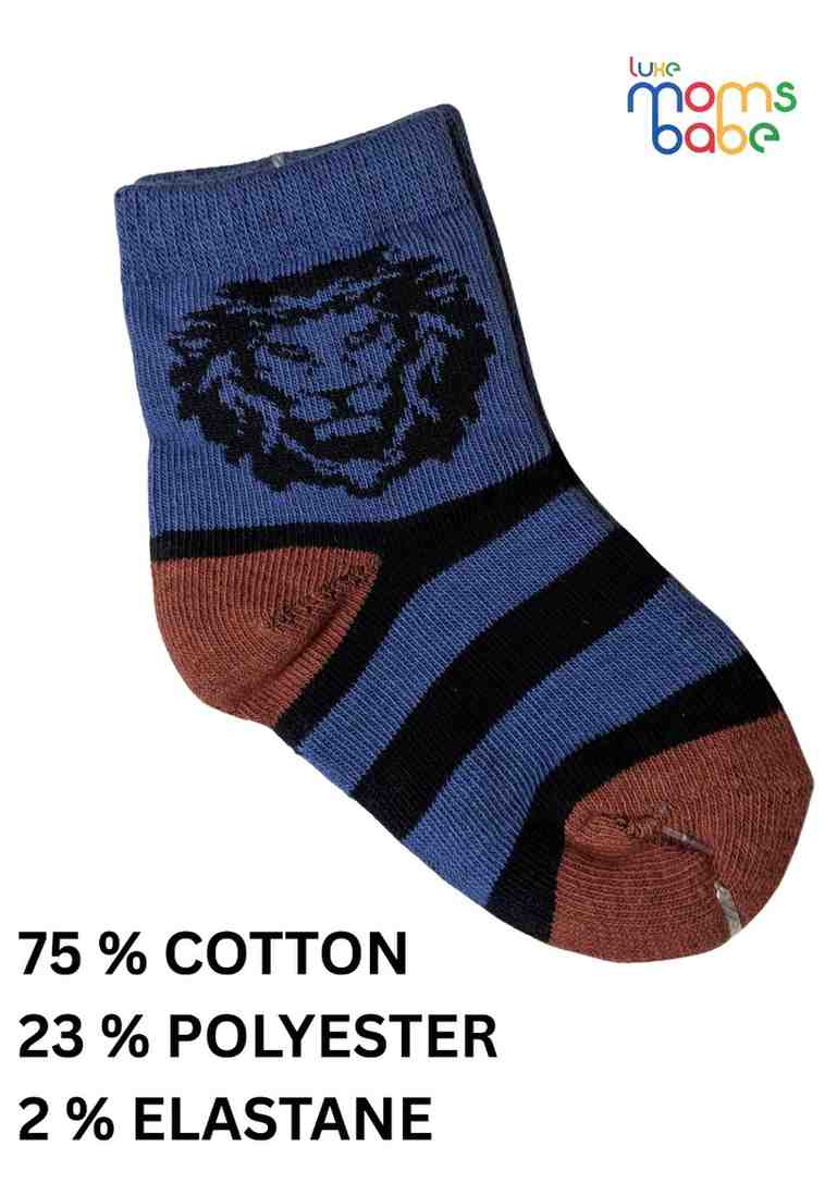 Baby Socks  - Pack of 2  for Baby boys ( 12-24 Months )-Multi colour,cotton baby socks, kids socks pack of 2, soft toddler socks, , toddler socks 12–24 months