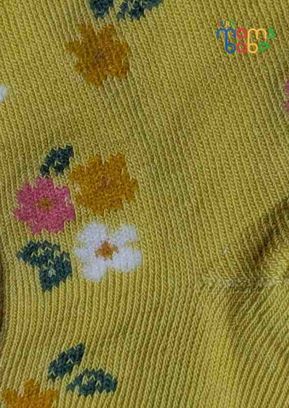 Baby Socks  - Pack of 2  for Baby boys ( 12-24 Months )-Green&White,breathable baby socks, boys ankle socks, toddler footwear, daily wear socks