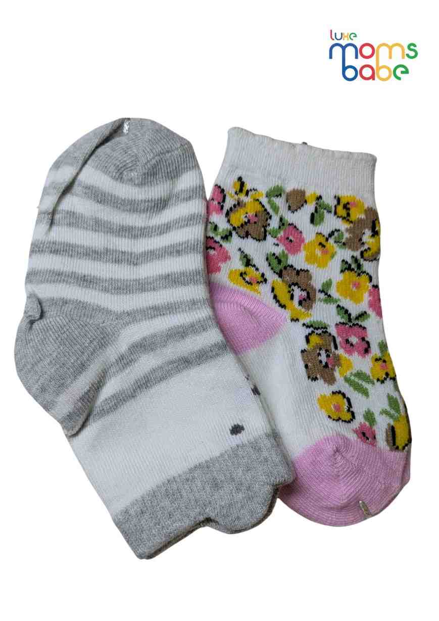 Baby Socks  - Pack of 2  for Baby boys ( 12-24 Months )-Multi colour,cotton baby socks, soft infant socks, stretch baby socks, breathable baby socks