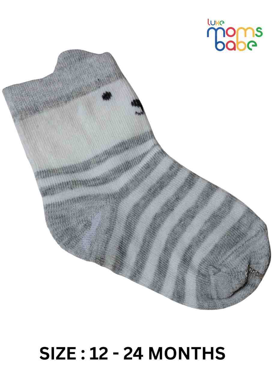 Baby Socks  - Pack of 2  for Baby boys ( 12-24 Months )-Multi colour,cotton baby socks, soft infant socks, stretch baby socks, breathable baby socks