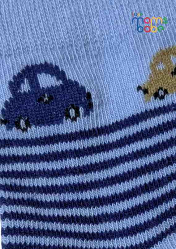 Baby Socks  - Pack of 2  for Baby boys ( 12-24 Months )- white, grey, pink, yellow, brown, and green,toddler footwear, daily wear sock