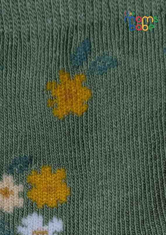 Baby Socks  - Pack of 2  for Baby boys ( 12-24 Months )- green, pink, and yellow, toddler footwear, daily wear socks, baby clothing accessories