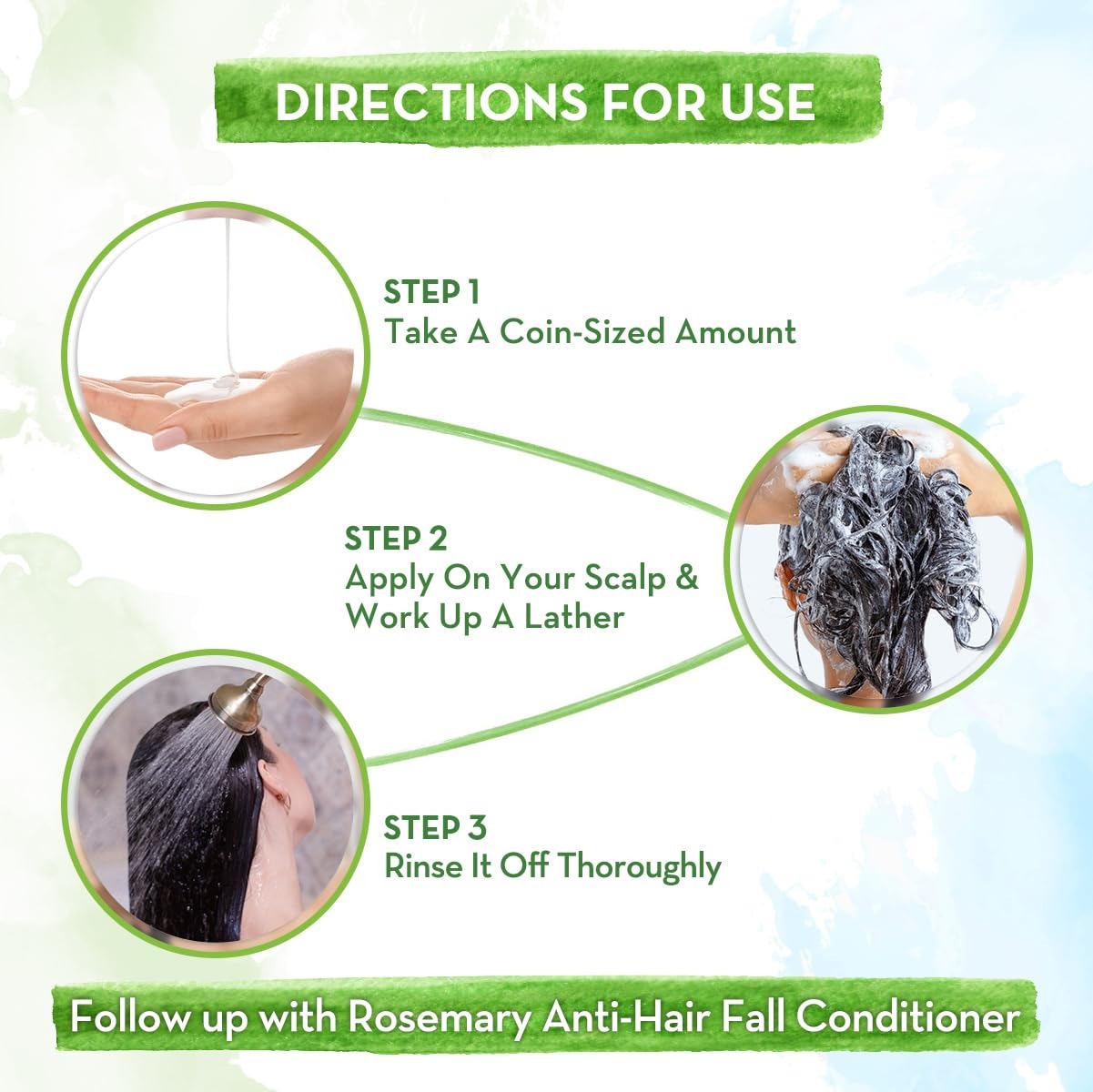 Mamaearth Rosemary Anti Hair Fall Shampoo with Rosemary & Methi Dana for Reducing Hair Loss & Breakage- 250 ml | Up to 94% Stronger Hair* | Up to 93% Less Hair