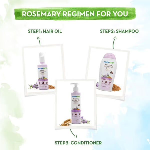 Rosemary Anti-Hair Fall Shampoo with Rosemary & Methi Dana for Reducing Hair Loss & Breakage - 180 ml
