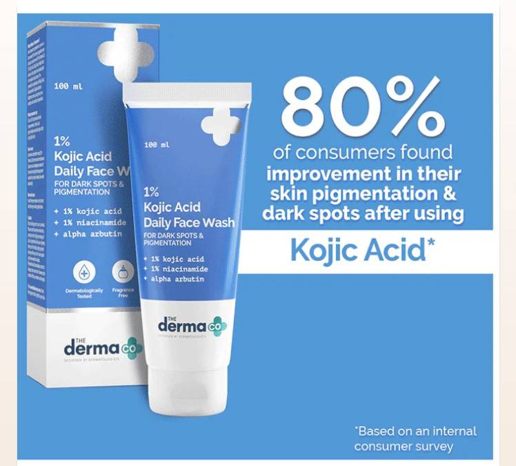 The Derma Co 1% Kojic Acid Face Wash 100ml