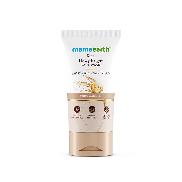 Rice Dewy Bright Face Wash With Rice Water & Niacinamide for Glass Skin - 150 ml