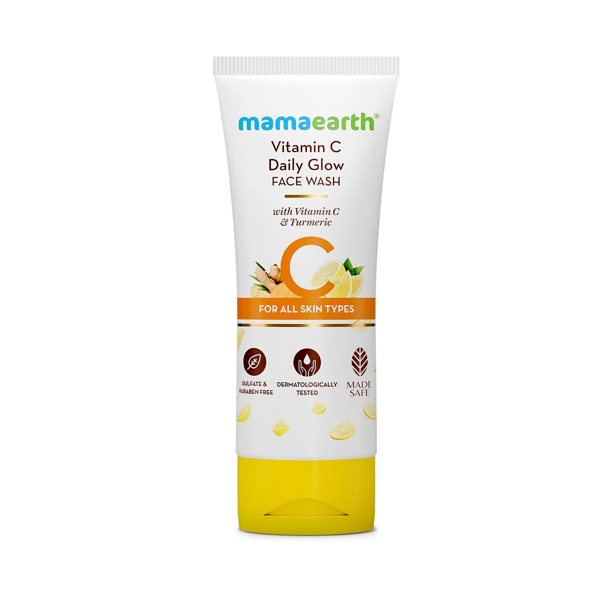 Mamaearth Vitamin C Face Wash with Vitamin C and Turmeric for Skin Illumination - 100 ml | Brightens skin | Evens skin Tone | Makes skin Glow100ml