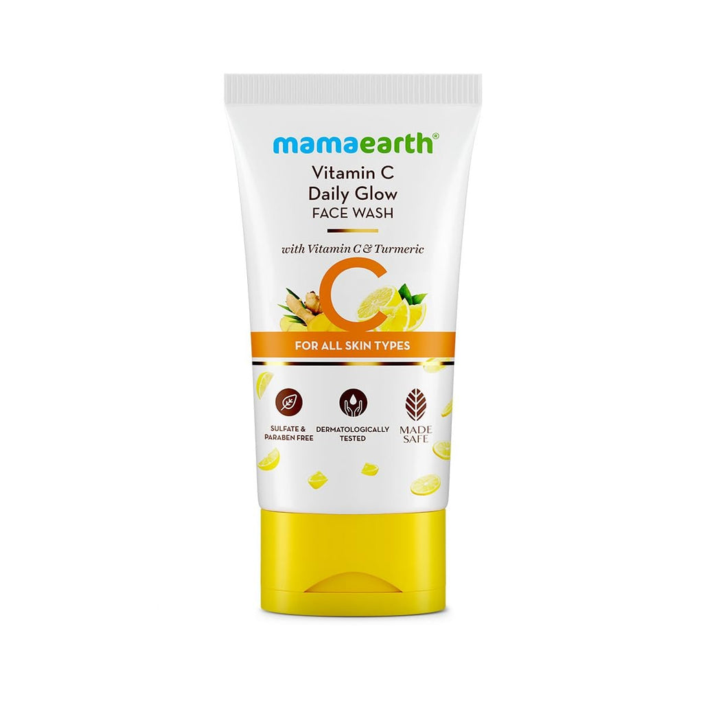 Mamaearth Vitamin C Face Wash with Vitamin C and Turmeric for Skin Illumination - 150ml | Skin Brightening | For Natural Glow | Even Skin Tone