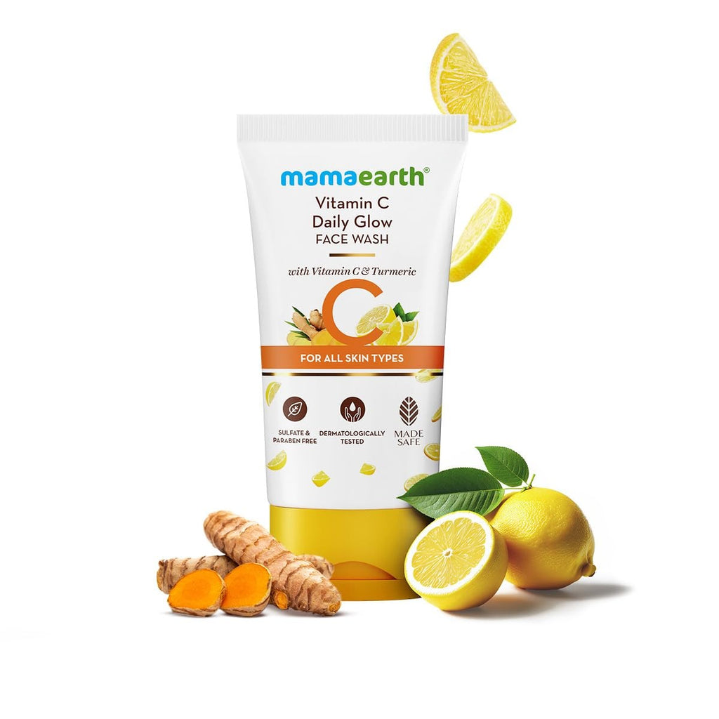 Mamaearth Vitamin C Face Wash with Vitamin C and Turmeric for Skin Illumination - 150ml | Skin Brightening | For Natural Glow | Even Skin Tone