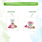 Mamaearth Multani Mitti Face Wash with Multani Mitti & Bulgarian Rose For Oil Control & Acne - 50 ml