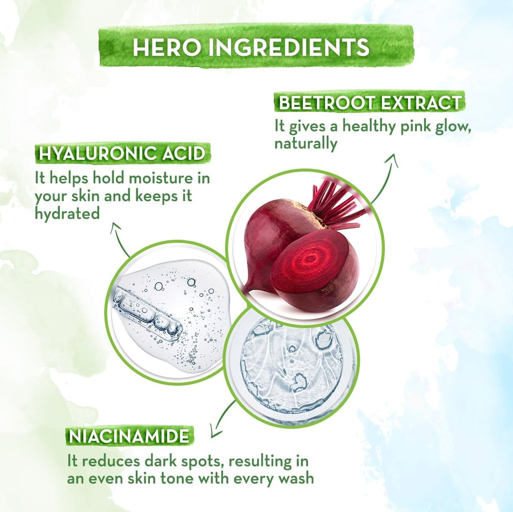 Mamaearth Beetroot Gentle Face Wash&Hyaluronic Acid For Hydrated Pink Glow -100Ml|Gently Cleanses|Hydrates&Soothes Skin|Soap - Free|Non-Irritant|Safe For Skin