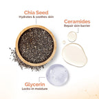 Mamaearth Chia Oil-Free Face Wash with Chia Seed & Ceramides - 100 ml | For Normal to Oily Skin | Gives Hydrated Glow | Co-created with Top Dermats