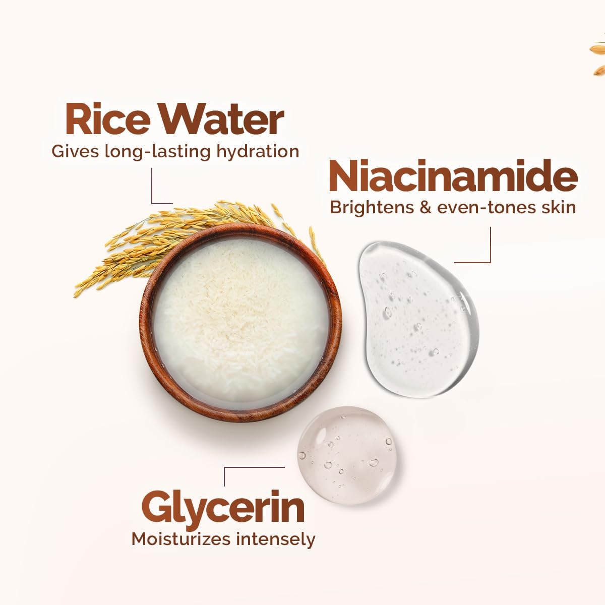 Mamaearth Rice Dewy Bright Light Gel Moisturizer with Rice Water& Niacinamide For Glass-skin Glow 200g| Long-lasting, Nonsticky Hydration |Oil-free, Lightweight