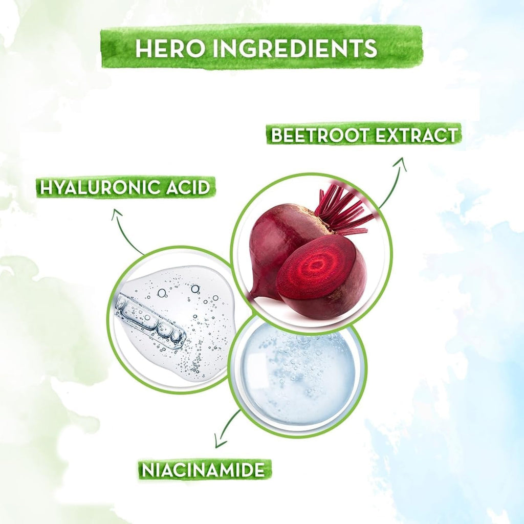 Mamaearth Beetroot Daily Glow Face Cream With Beetroot & Hyaluronic Acid - 80 g | Gives Hydrated Pink Glow | Gives Instant Brightening Effect