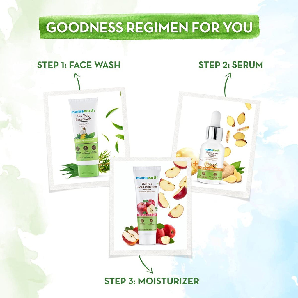 Mamaearth Skin Correct Face Serum with Niacinamide and Ginger Extract for Acne Marks and Scars - 15 ml | Reduces Acne Marks | Minimizes Enlarged Pores