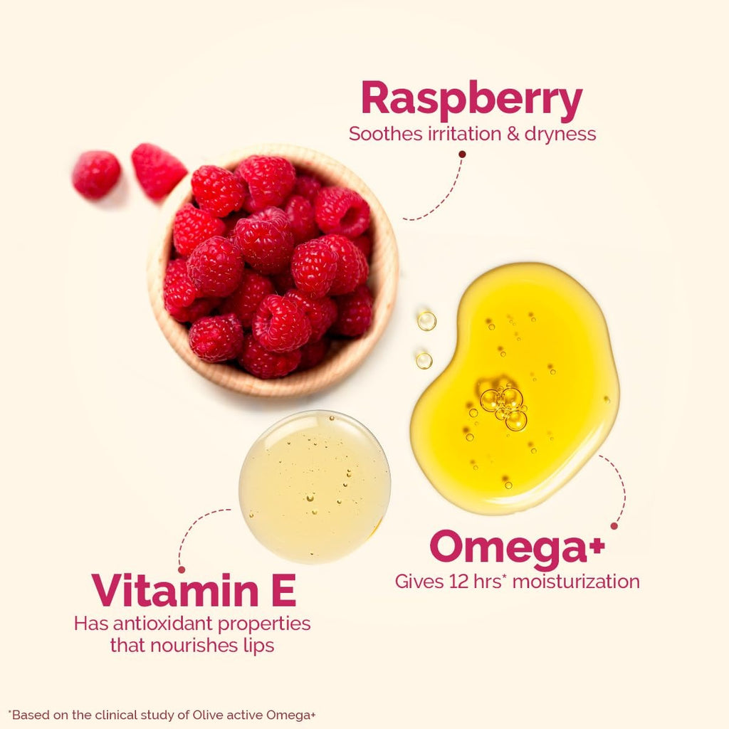 Mamaearth Nourishing Tinted 100% Natural Lip Balm With Vitamin E And Raspberry - 4 G|Gives 12-Hour Moisturization|For Dry&Chapped Lips|Naturally Pink Lips