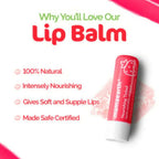 Mamaearth Nourishing Tinted 100% Natural Lip Balm With Vitamin E and Strawberry