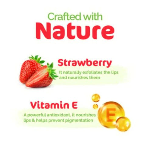 Mamaearth Nourishing Tinted 100% Natural Lip Balm With Vitamin E and Strawberry