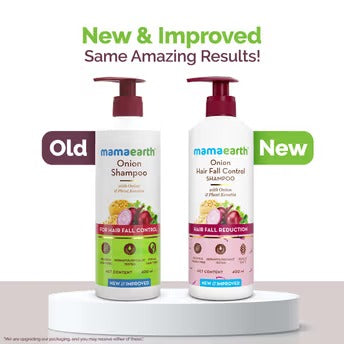 Mamaearth Onion Shampoo For Hair Fall Control & Hair Growth With Onion & Plant Keratin