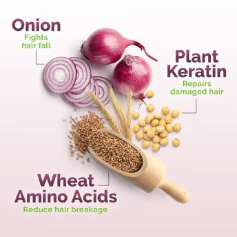 Mamaearth Onion Shampoo For Hair Fall Control & Hair Growth With Onion & Plant Keratin