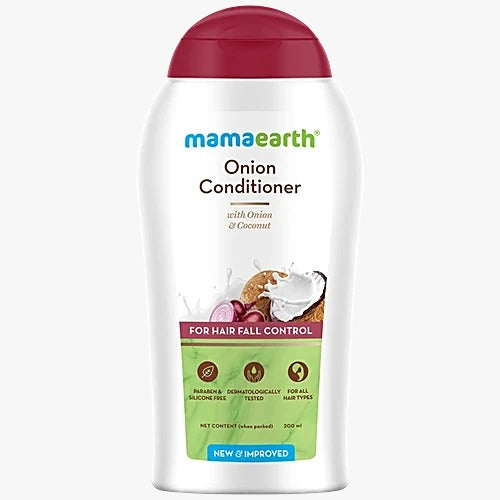 Mamaearth Onion Conditioner With Coconut - Controls Hair Fall, Paraben Free, 200 ml