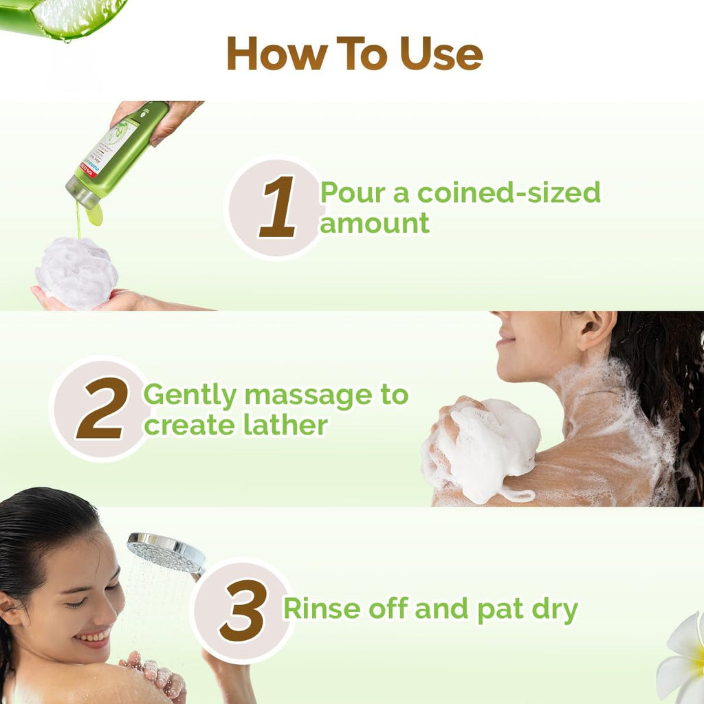 Mamaearth Aloe Vera Moisturizing Body Wash with Aloe Vera & Calming Jasmine Scent For Soft & Soothed Skin - 275 ml |Intensely Moisturizes