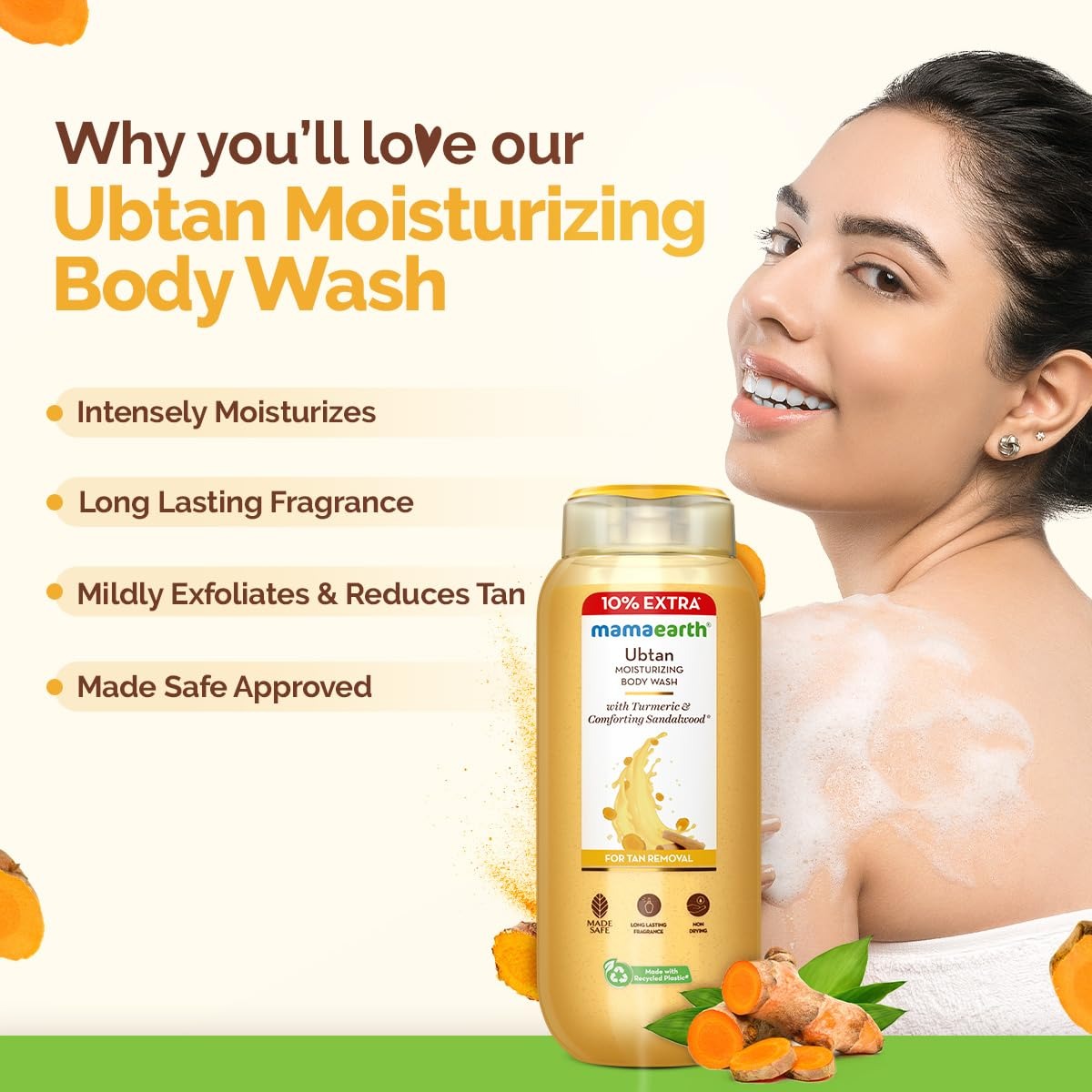 Mamaearth Ubtan Moisturizing Body Wash 275 Ml