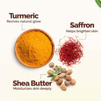 Mamaearth Ubtan Moisturizing Body Lotion with Turmeric & Saffron for Glowing Skin | 48 Hrs Moisturization | Nourishes Dry Skin | 7 in1 Total Care