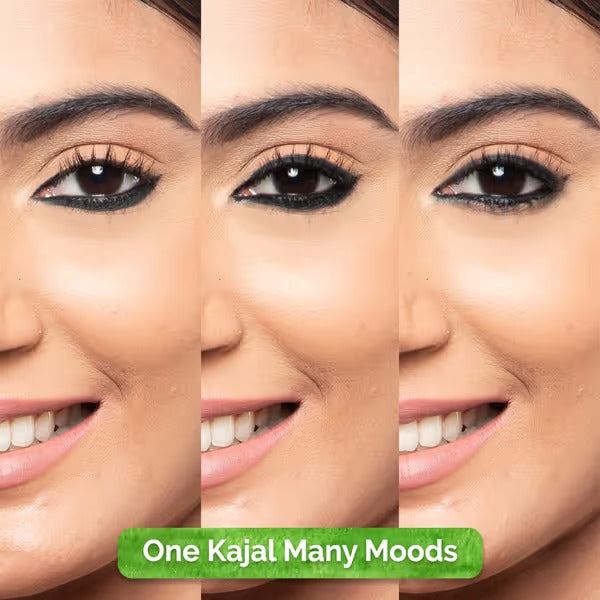 Pack of 2 Charcoal Black Long Stay Kajal with Vitamin C & Chamomile for 11-Hour Smudge-free Stay
