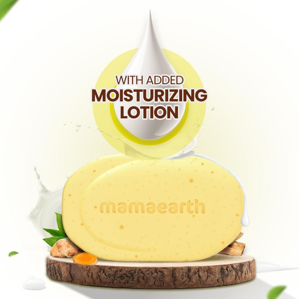 Mamaearth Ubtan Moisturizing Lotion Soap 125 g (Pack of 4) | Removes Tan | Benefits of Lotion in a soap | Gently Exfoliates & Deeply Cleanses