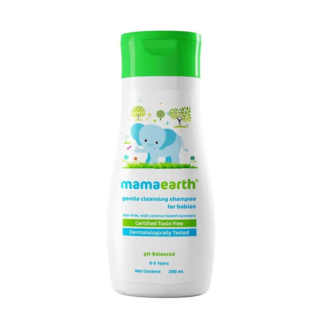 Mamaearth Gentle Cleansing Shampoo for Babies (200 ml)