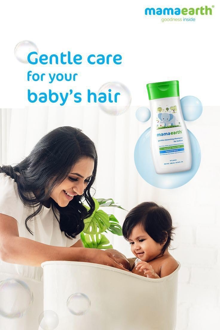 Mamaearth Gentle Cleansing Shampoo for Babies (200 ml)
