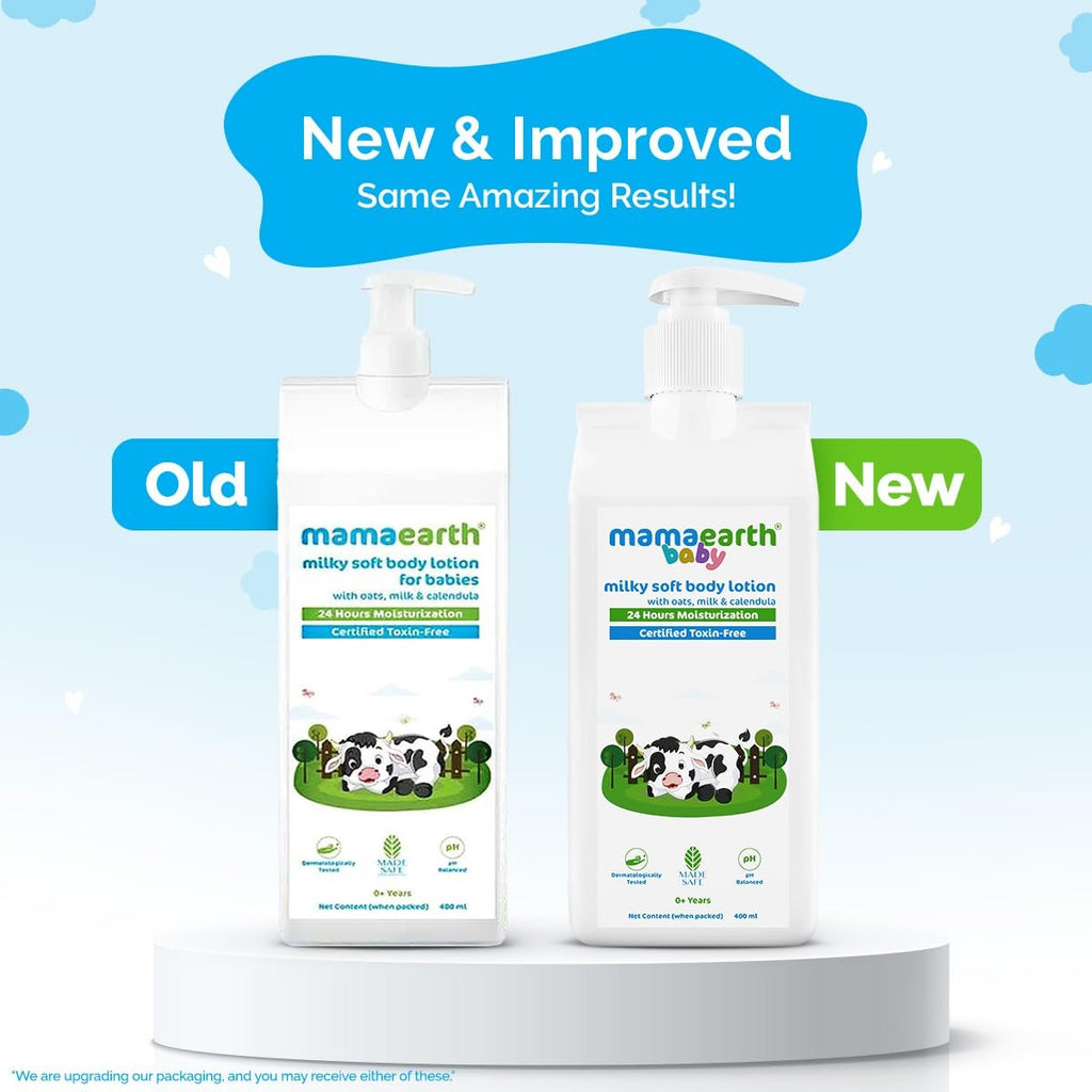 Mamaearth Milky Soft Body Lotion with Oats, Milk & Calendula - 400 ml