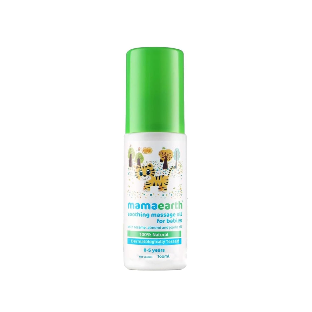 Mamaearth Soothing Massage Oil for Babies (100 ml, 0-5 Yrs,White)