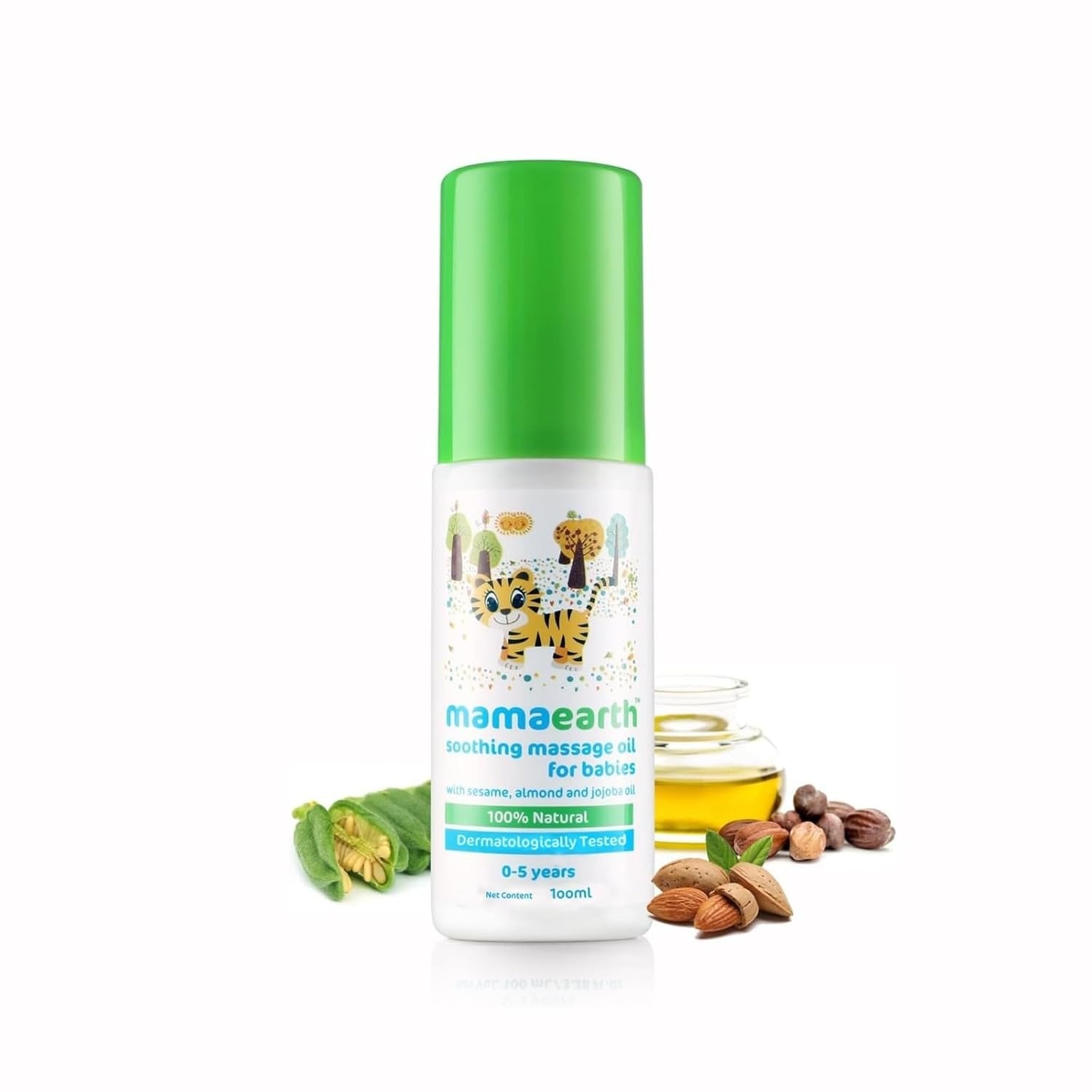 Mamaearth Soothing Massage Oil for Babies (100 ml, 0-5 Yrs,White)