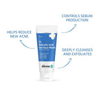 The Derma Co 1% Salicylic Acid Gel Face Wash with Salicylic Acid & Witch Hazel for Active Acne - 30 ml