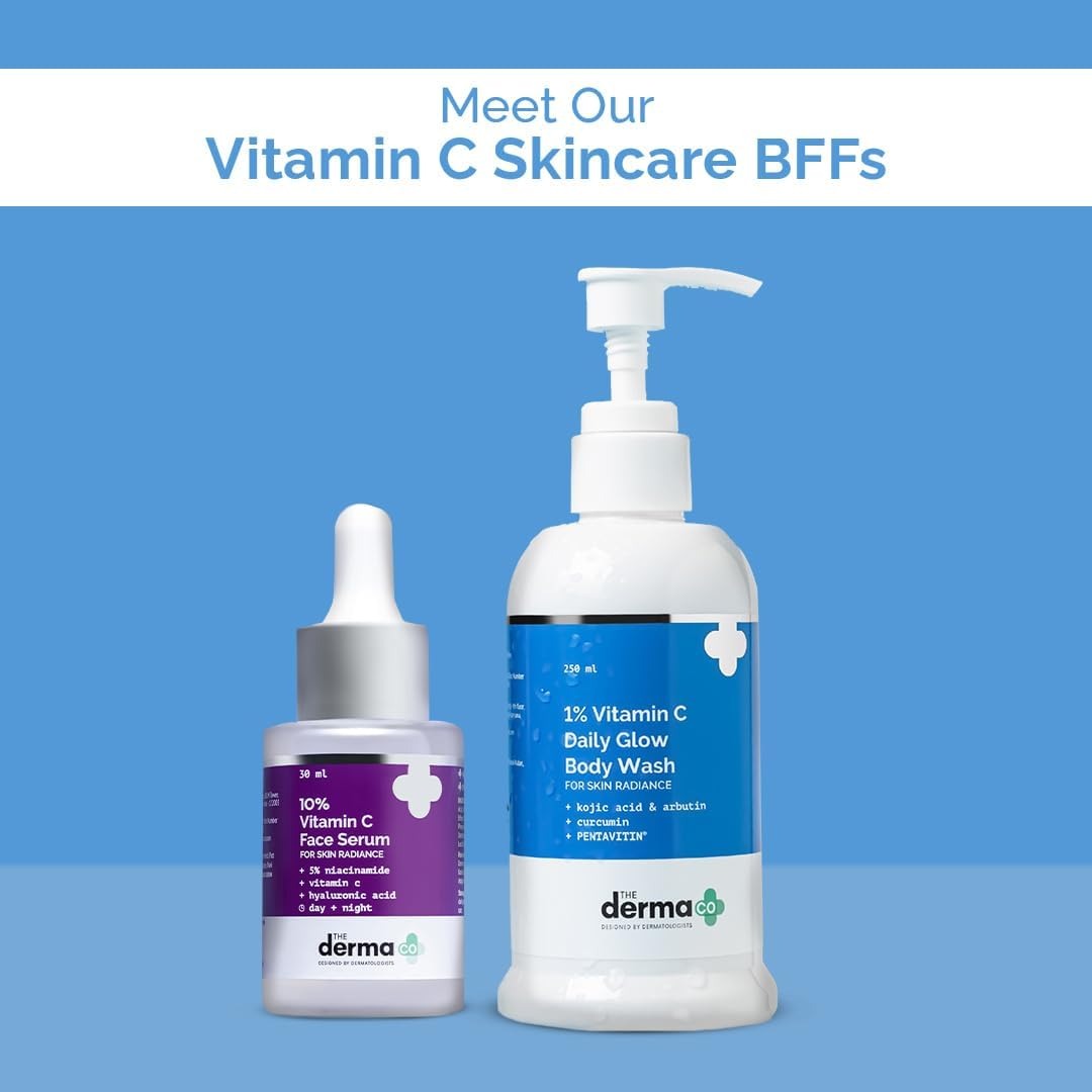 The Derma Co 2% Vitamin C Gel Daily Face Wash with Vitamin C, Rosehip & Orange Peel Extract for Glowing Skin I Brightens & Evens Skin Tone I Anti-Oxidant Rich